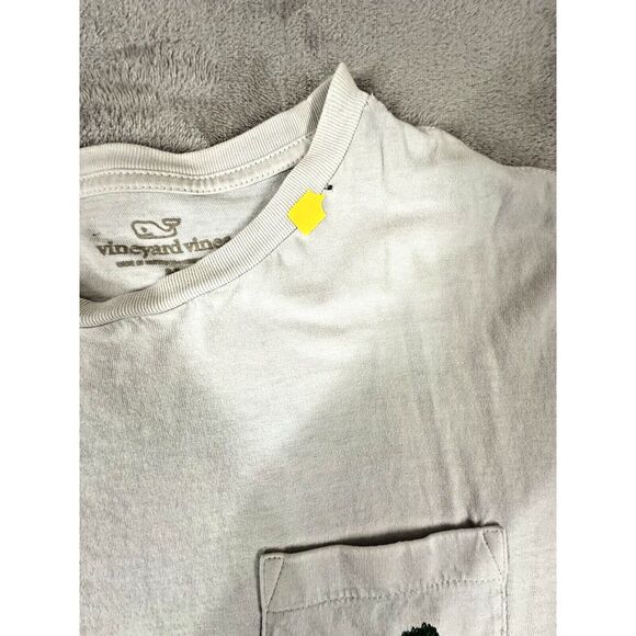 Vineyard Vines Shirt Mens M White Long Sleeve Christmas Golf Cart & Tree *READ - Picture 5 of 15